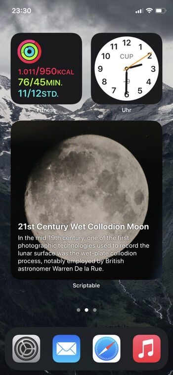 Daily NASA picture Widget